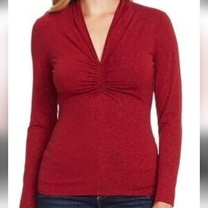 NWOT Vince Camuto Fitted Sparkle Top